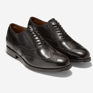 Cole Haan ~ Black Classic Wingtip Oxford Shoes ~ size 12